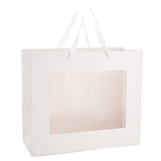 Large Window White Gift Bag