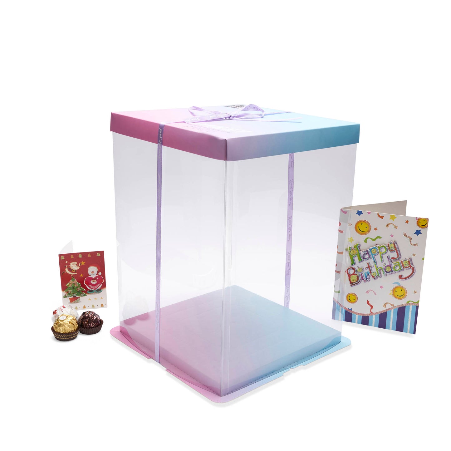 Trendy Clear Square Cake Boxes